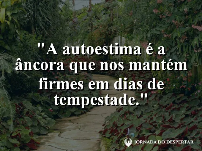 Uma âncora estilizada no fundo de um mar de águas cristalinas.