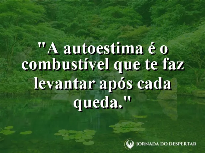 Uma pessoa se levantando e sacudindo a poeira com um sorriso.