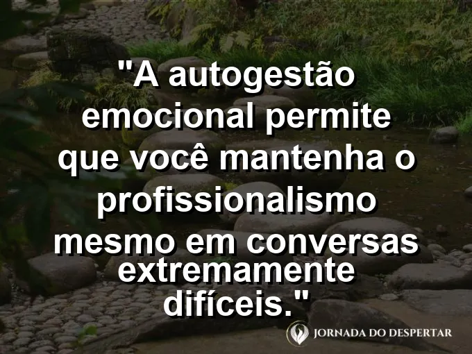 Pessoa respirando fundo antes de abrir uma porta de reunião com frase sobre profissionalismo.