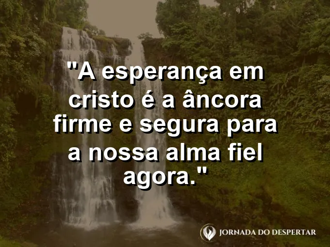 Navio seguro no porto durante a noite com frase sobre a âncora firme da alma.