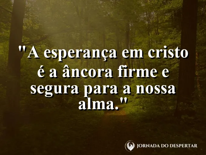 Navio seguro no porto durante a noite com frase sobre a âncora da alma.