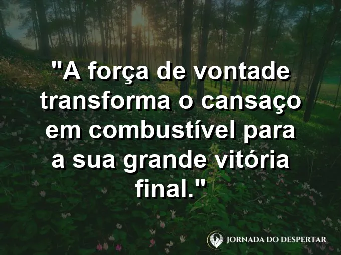 Corredor cruzando a linha de chegada exausto com frase sobre cansaço e combustível.