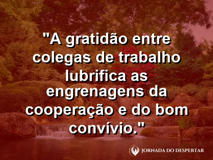Post-it escrito "obrigado pelo apoio" em uma mesa com frase sobre gratidão e cooperação.