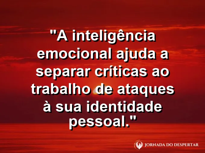 Escudo transparente que protege uma pessoa de flechas de papel com frase sobre críticas e identidade.