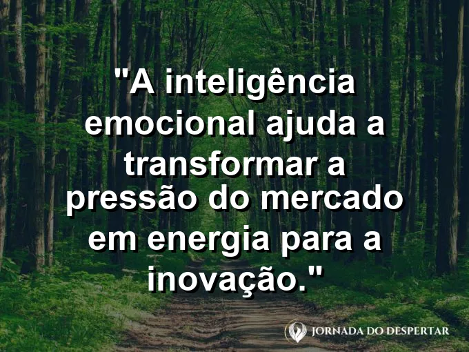 Lâmpada brilhando intensamente em um ambiente industrial com frase sobre pressão e inovação.