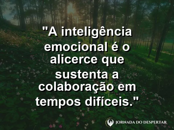 Mãos dadas formando uma corrente resistente com frase sobre alicerce e colaboração.