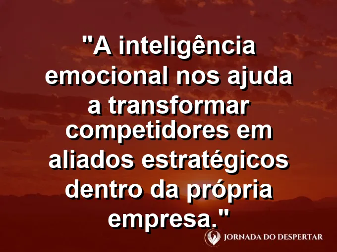 Duas peças de xadrez da mesma cor lado a lado com frase sobre competidores e aliados.