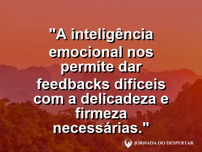 Mão ajustando uma planta para crescer reta com frase sobre feedbacks difíceis e delicadeza.