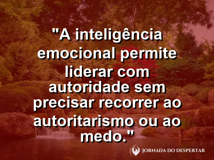 Estrela guia brilhando intensamente sobre um caminho reto com frase sobre autoridade e liderança emocional.