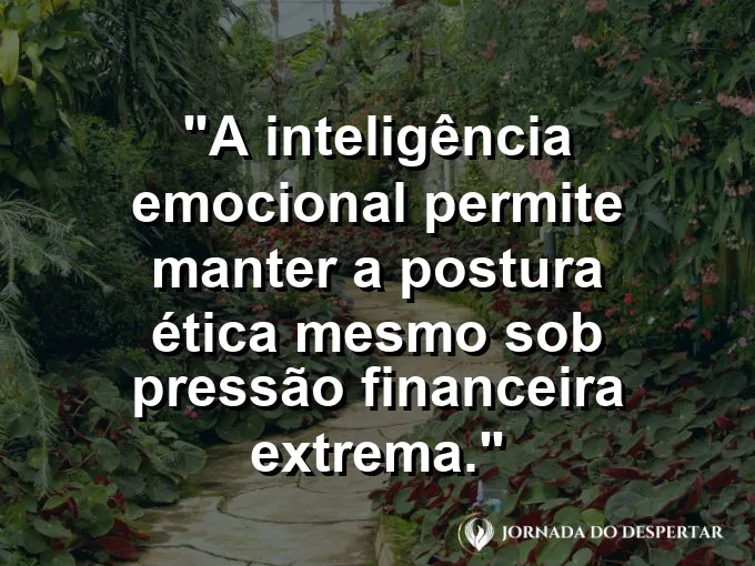 Balança de justiça equilibrada com moedas de ouro com frase sobre ética e pressão.