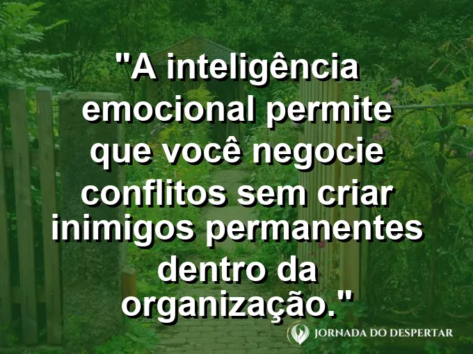 Dois apertos de mão transparentes sobrepostos com frase sobre negociar conflitos e parcerias.
