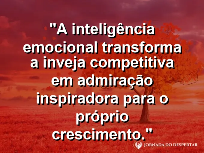 Pessoas subindo uma montanha auxiliando uma a outra com frase sobre inveja e inspiração.