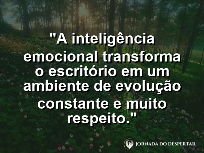 Janela aberta em um escritório moderno com luz solar e frase sobre evolução e respeito no trabalho.