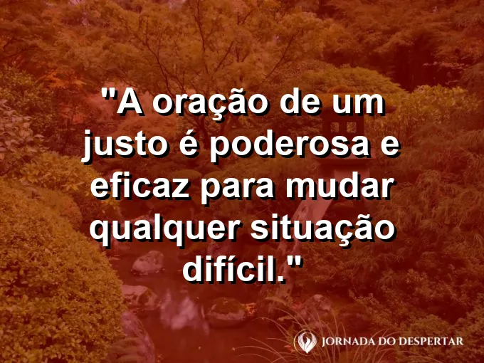 Mãos postas em oração com um feixe de luz descendo sobre elas e frase.