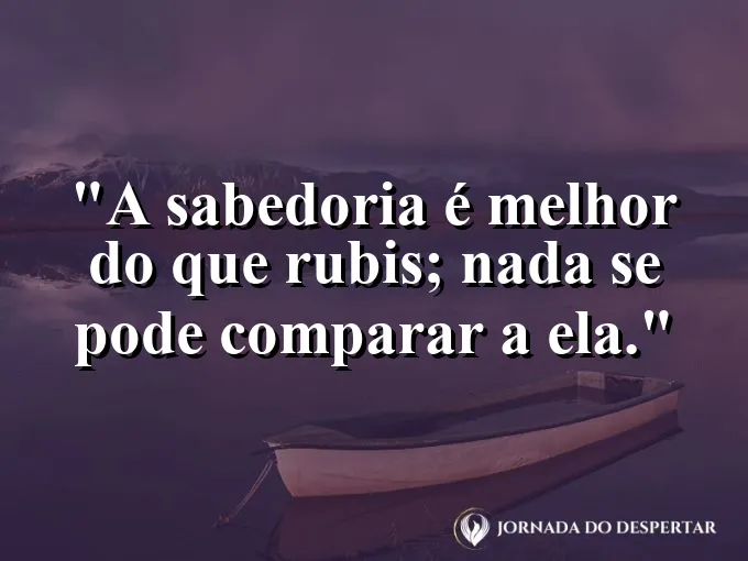 Livro aberto com joias brilhantes sobre as páginas e frase sobre o valor da sabedoria eterna.