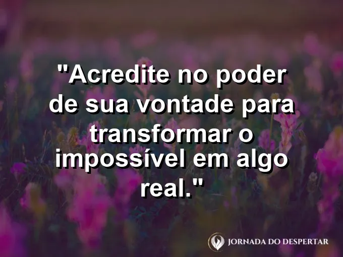 Avião de papel se transformando em um jato real com frase sobre o impossível.