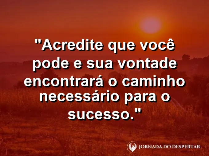 Bússola brilhando intensamente no escuro com frase sobre acreditar e encontrar caminhos.