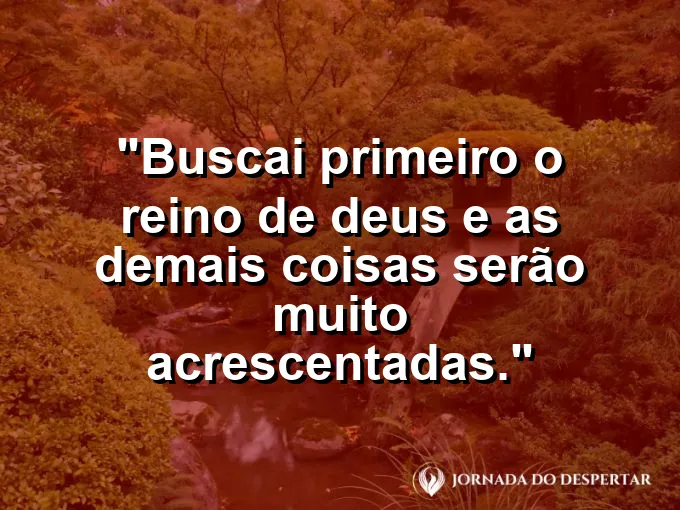 Coroa dourada sobre uma Bíblia com frase sobre buscar primeiro o reino de Deus hoje.