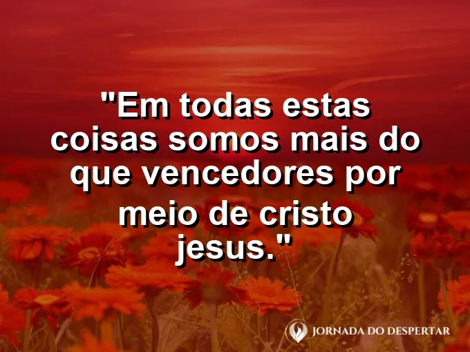 Atleta com os braços erguidos em sinal de vitória com frase sobre ser mais que vencedor.