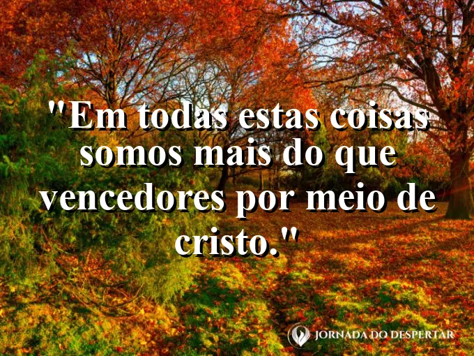 Atleta com os braços erguidos em sinal de vitória com frase sobre ser mais que vencedor.