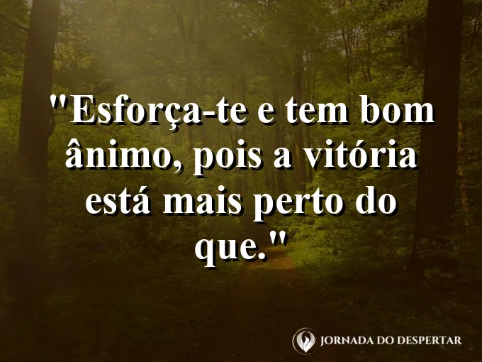 Corredor ofegante vendo a linha de chegada com frase de incentivo e força no Senhor.