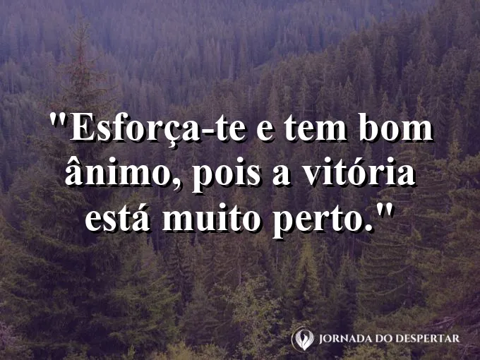 Corredor ofegante vendo a linha de chegada com frase de incentivo e força no Senhor Deus.