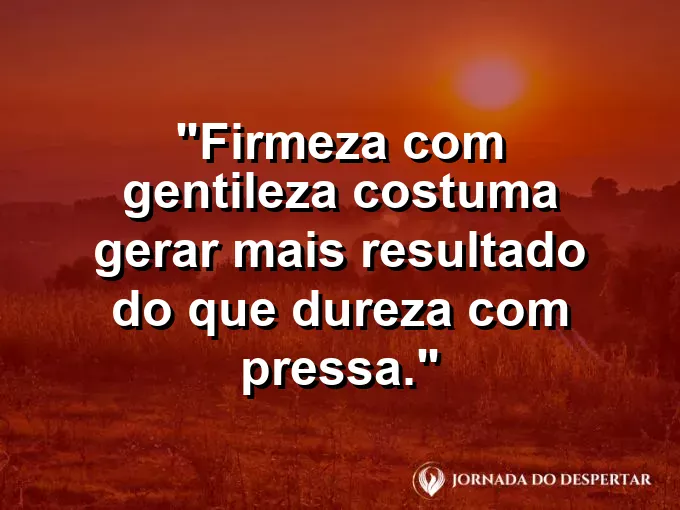 Imagem com frase sobre resultados com respeito no trabalho.
