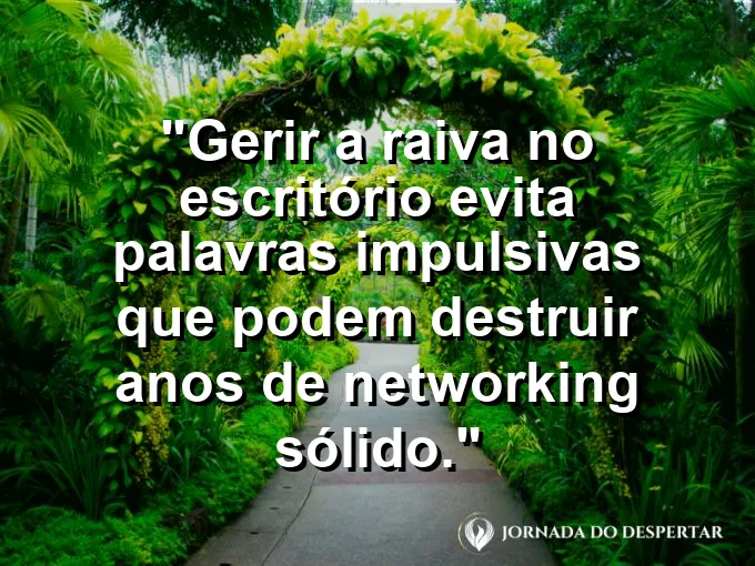 Vulcão estilizado dentro de um cubo de gelo transparente com frase sobre gerir a raiva no trabalho.