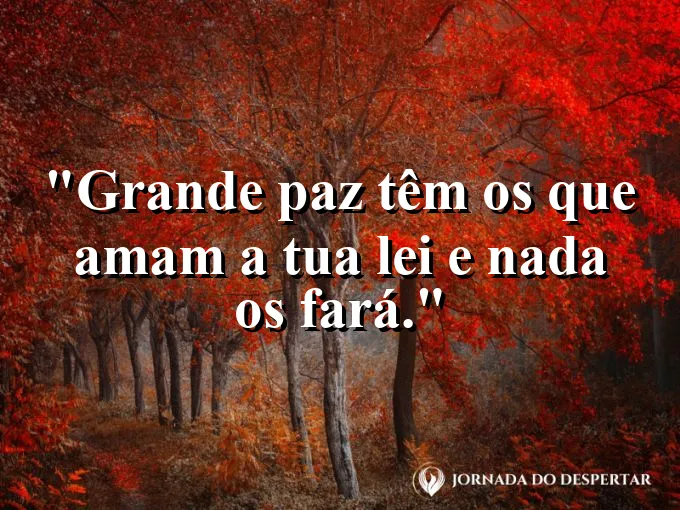 Bíblia aberta sobre uma mesa de madeira com luz de vela e frase sobre grande paz.