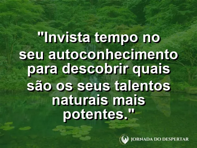 Uma pessoa observando seu reflexo em um lago cristalino cercado por uma natureza exuberante e silenciosa.