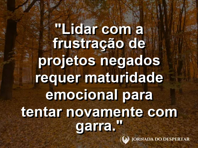 Papel amassado sendo jogado no lixo e um novo papel limpo com frase sobre frustração.