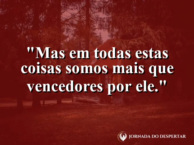 Atleta com os braços erguidos em sinal de vitória com frase sobre ser mais que vencedor.