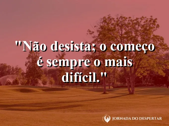 Uma semente rompendo a terra para ver o sol.