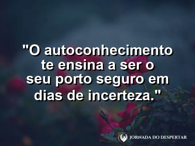 Alguém abraçando a si mesmo com uma expressão de paz absoluta.