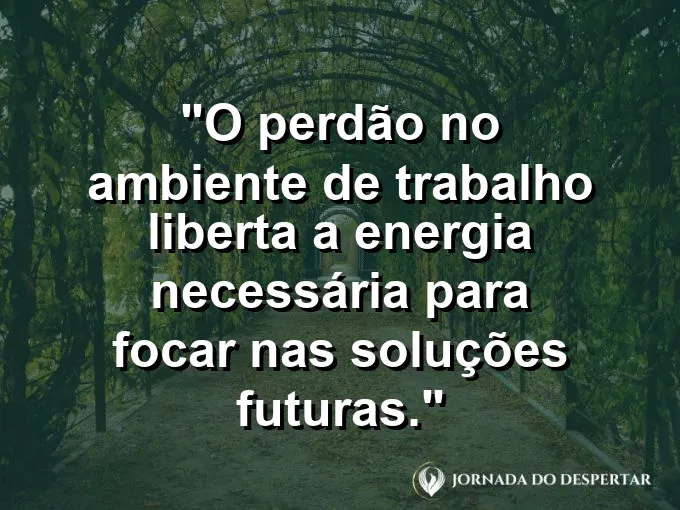Pássaro voando para fora de uma gaiola aberta com frase sobre perdão e soluções.