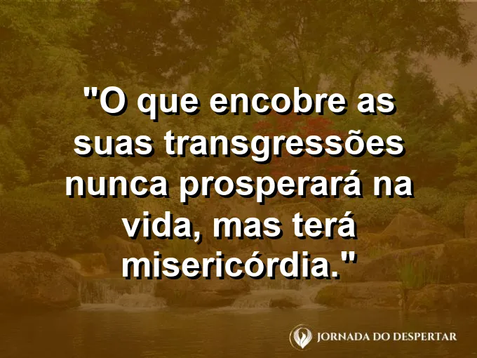 Homem olhando para o céu em sinal de rendição com frase sobre confissão e misericórdia divina.