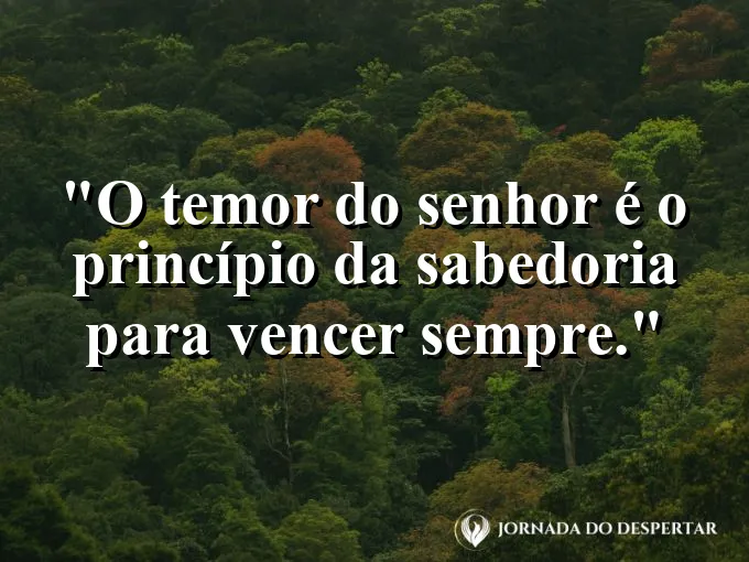 Livro antigo sob luz de vela com frase sobre sabedoria e temor ao Senhor Deus.
