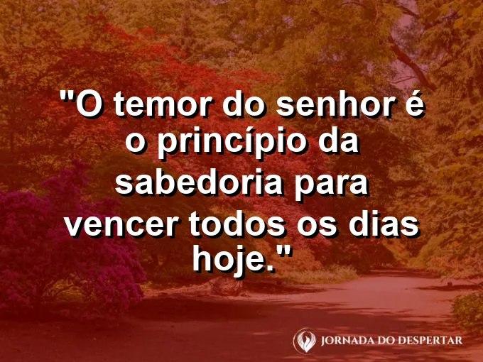 Livro antigo sob a luz de uma vela com frase sobre a sabedoria e o temor.