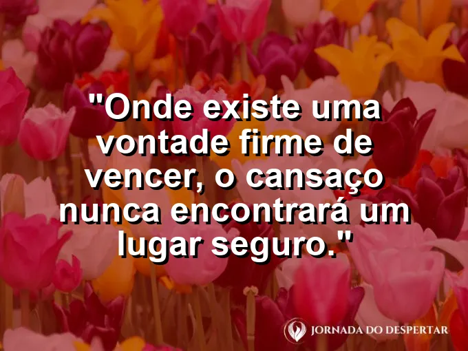 Atleta correndo na chuva com frase sobre perseverança e energia mental.