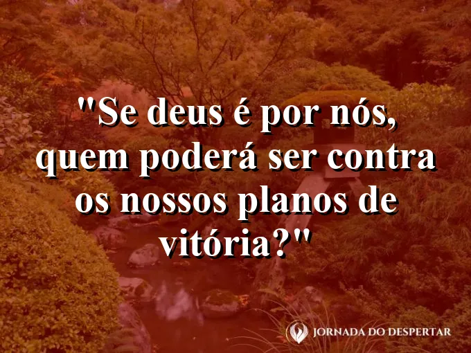 Silhueta de guerreiro vitorioso com luz divina ao fundo e frase de vitória em Cristo.