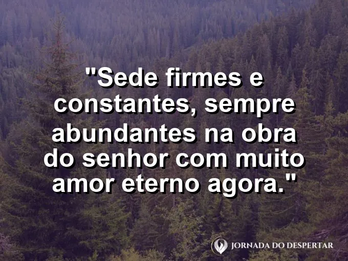 Árvore frutífera com raízes profundas e frase sobre constância e frutos espirituais.