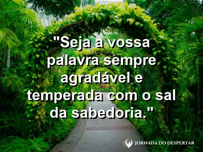 Saleiro antigo ao lado de um pergaminho com frase sobre palavras temperadas com sal e sabedoria.