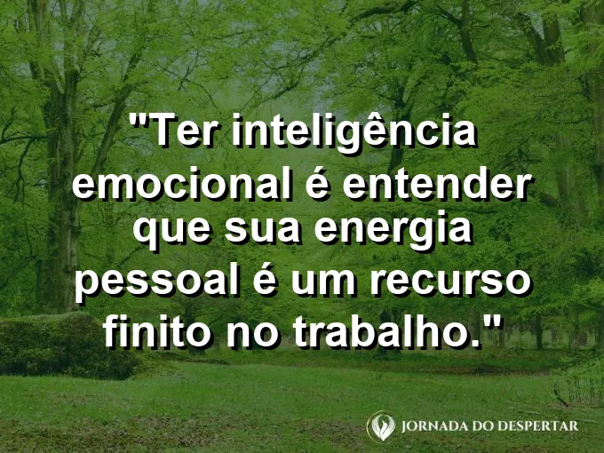 Bateria carregada em um ambiente de escritório com frase sobre energia e recurso finito.