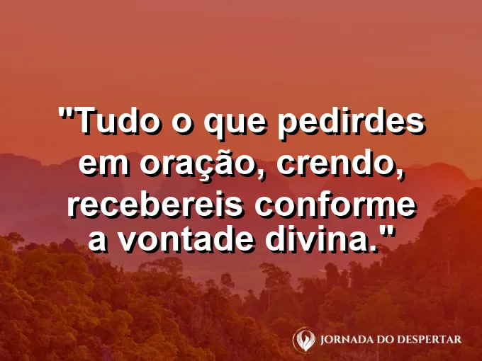 Pessoa de joelhos orando em um campo de trigo com frase sobre a resposta da oração.