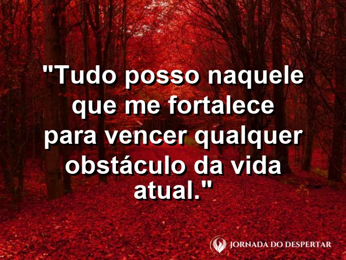 Atleta cruzando a linha de chegada com frase sobre força em Cristo e superação de limites.