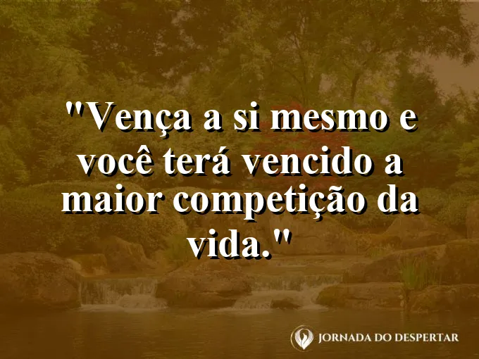 Alguém escalando uma montanha com olhar determinado no topo.