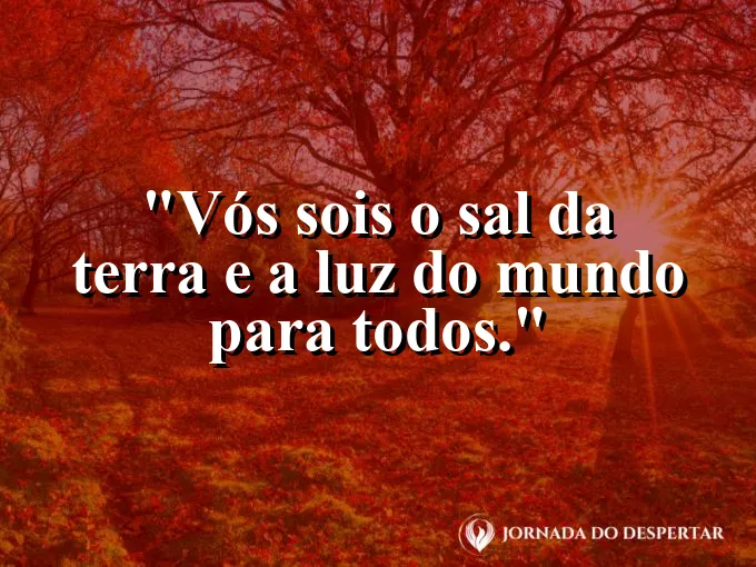 Lâmpada de óleo acesa e um punhado de sal com frase sobre ser luz e sal.